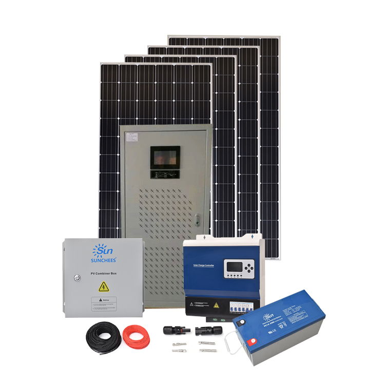 30KW Residential Solar Battery System Solar Panel Kits For Home