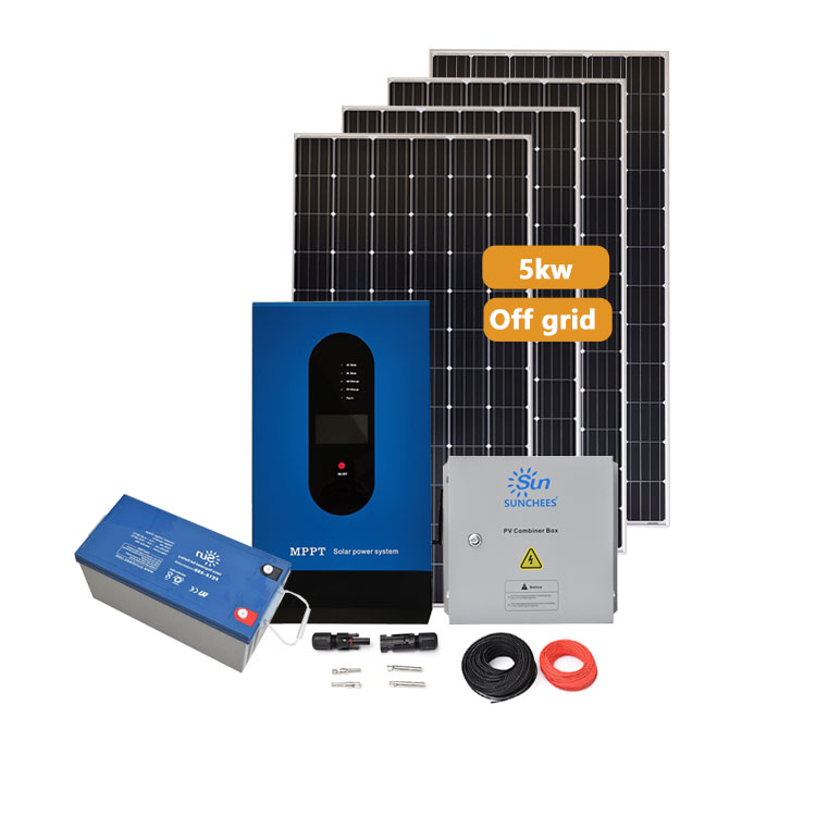 5000 watt solar off grid system for home factory