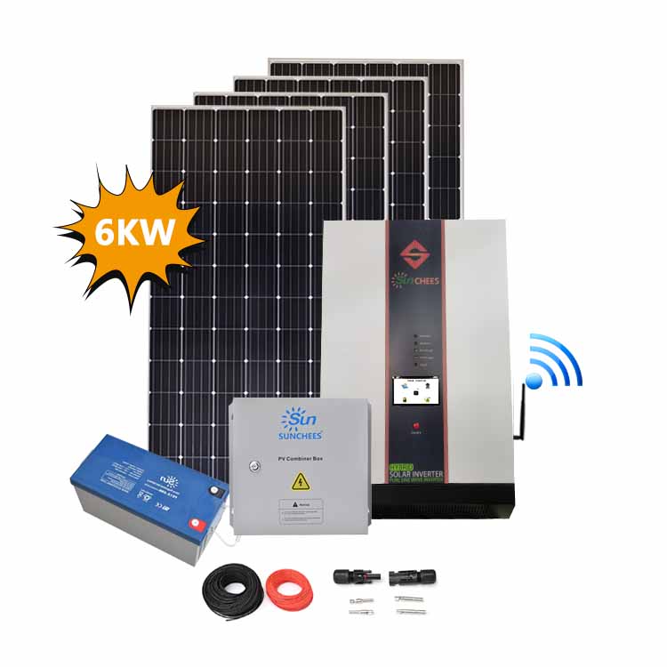 Complete Kit 6000W 220 Volt Solar Panel Price Solar Systems Home