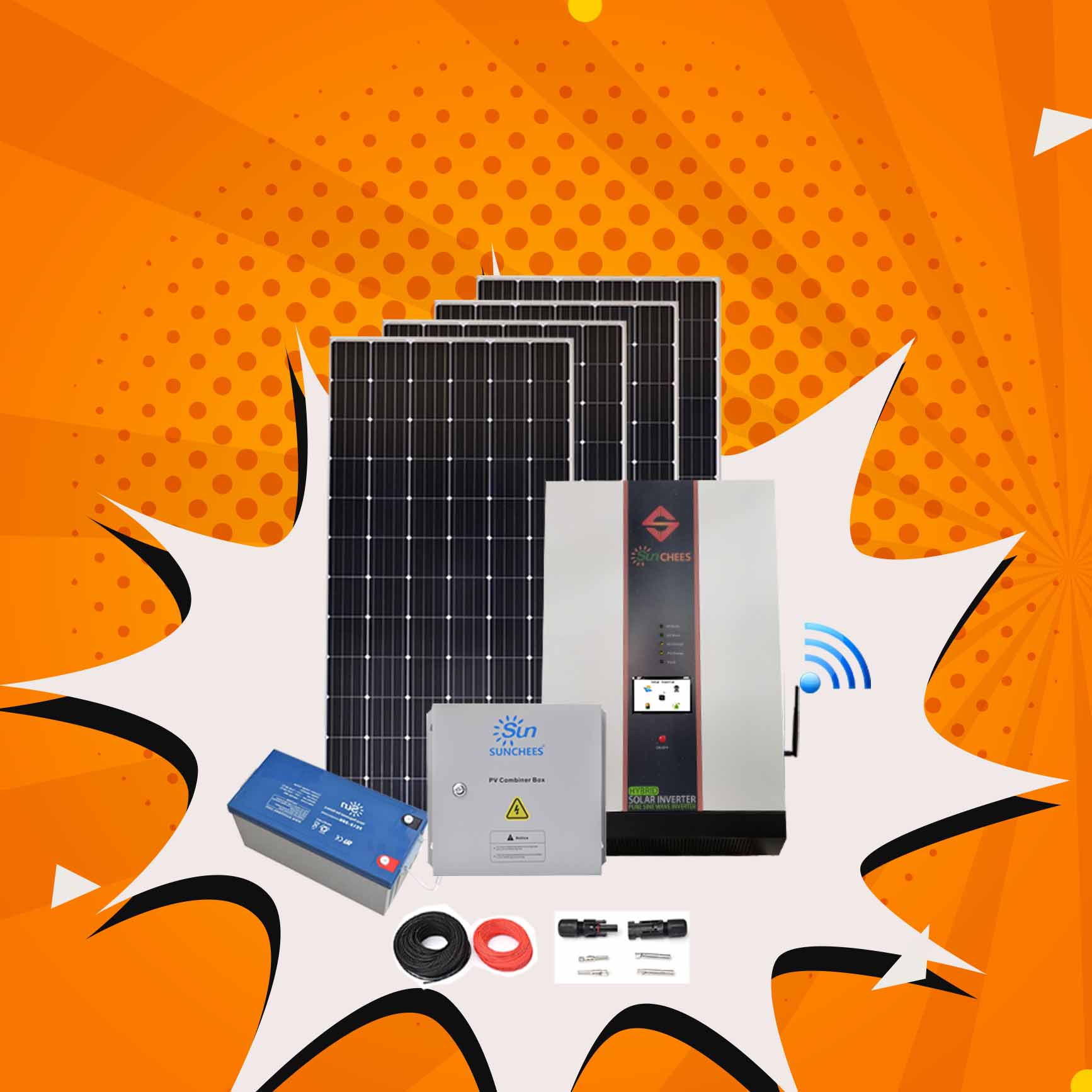 Hot sale home panel kit 6kw for household