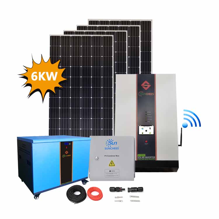 Complete 6kw off grid solar panel system