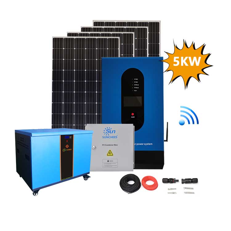 5000w Commercial Off The Grid Solar Power Kits