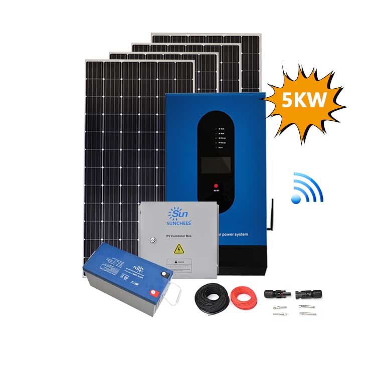 Residential 5000W Off Grid Solar System 5Kw Solar Battery