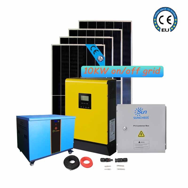Free Customized Solution 10Kw On Grid Solar Power System Solar Energy System