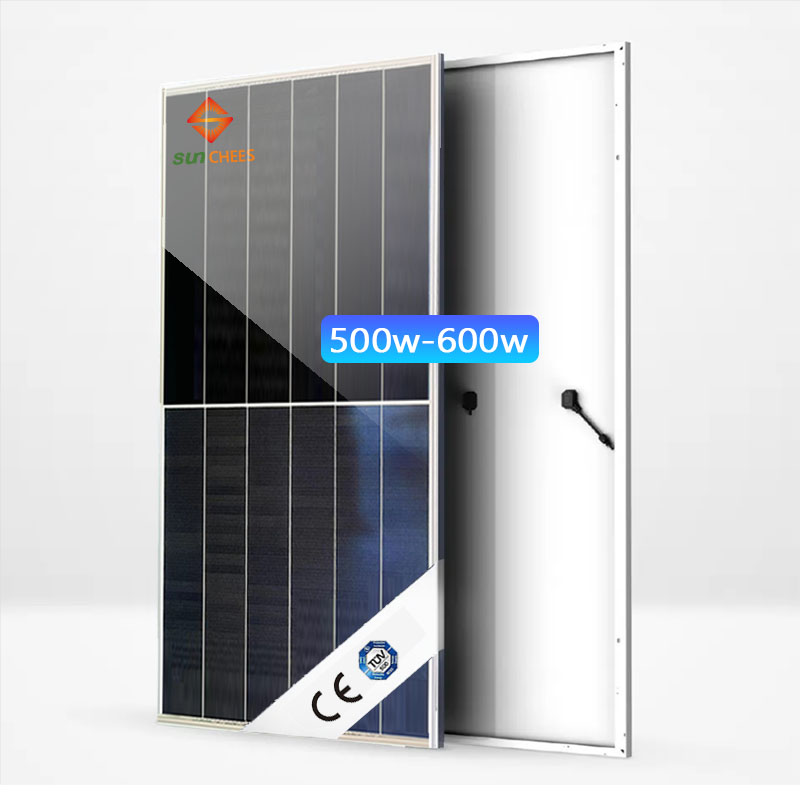 Solar Roof Shingle Solar Plates New Overlapping 550w Solar Panels Black PV Solar 550W