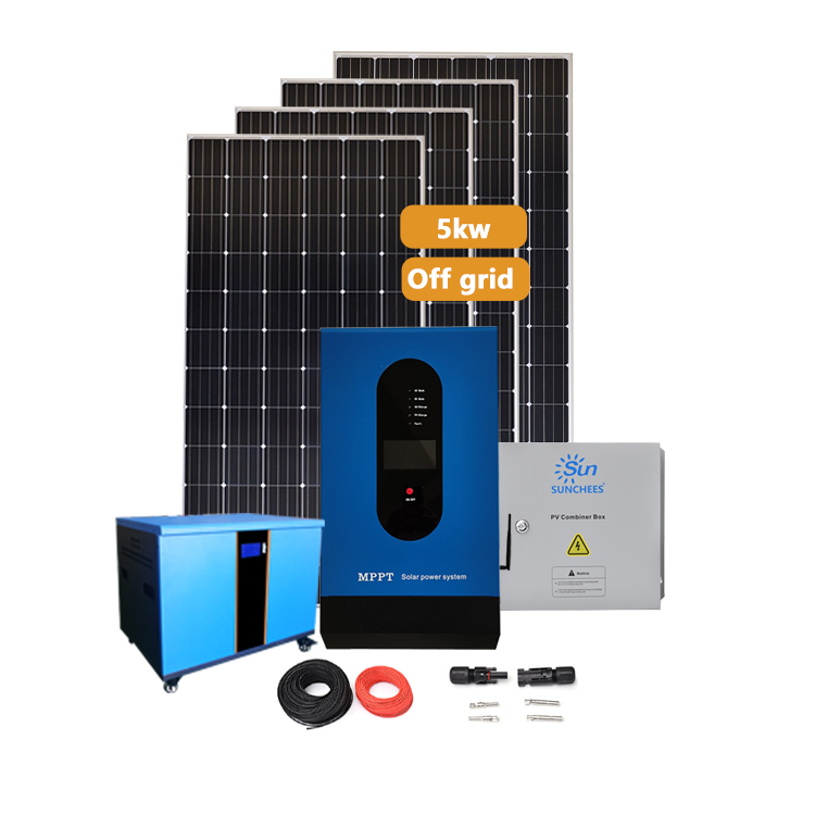 Solar Power System Home 5KW Hybrid Solar Panel Energy System 10KW for Home Use