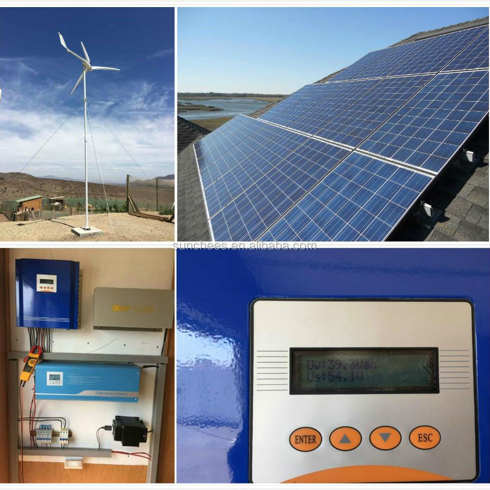 High Efficiency 2KW 3KW 5KW 10KW Off Grid Wind Solar Hybrid Power System