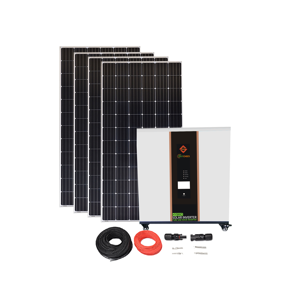 3kw Complete all in one home kit panel solar off grid solar panel set system