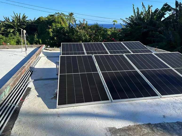  6KW solar power system project installation in saipan