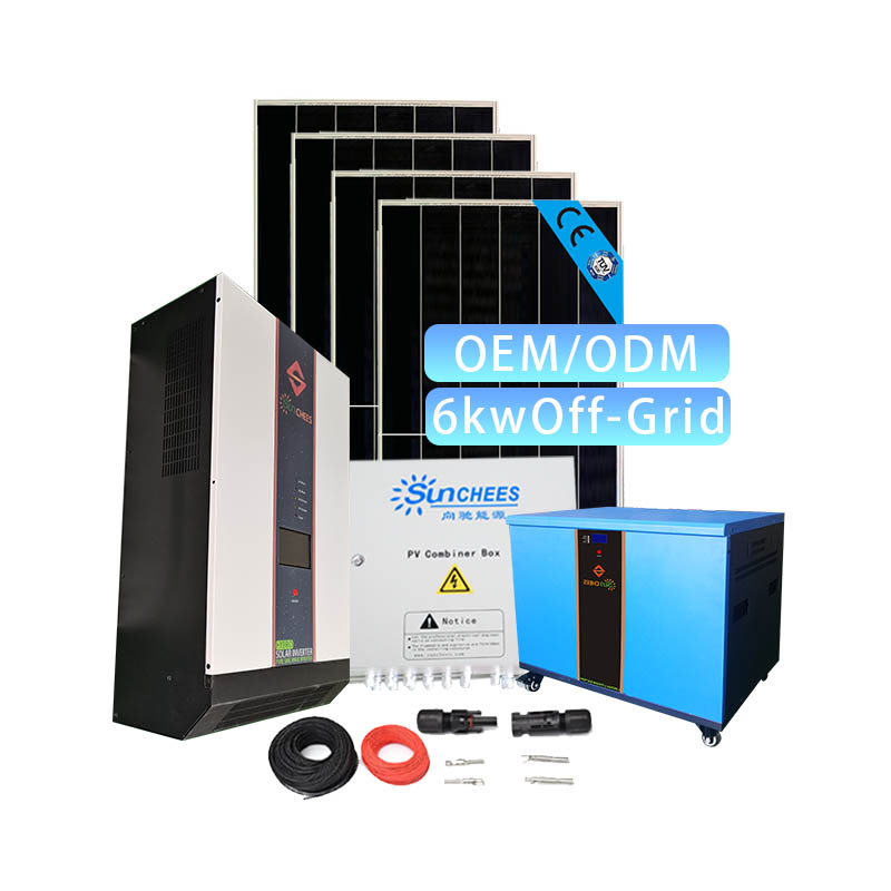 Easy To Install Complete Renewable Energy 6Kw Solar Panel System