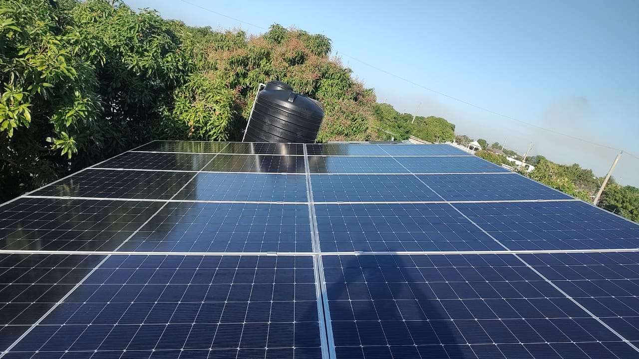 Saint Lucia solar installation — replace with real photo from media library
