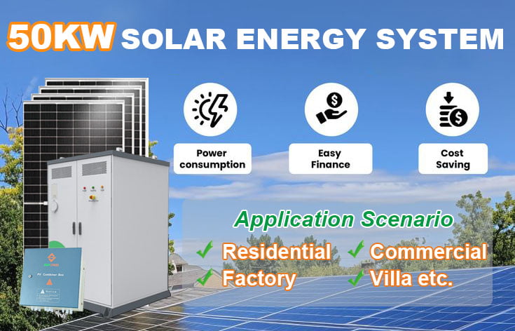 Hybrid solar system Jamaica product image – energy-saving and cost-effective solution for residential, commercial, villa, and factory use