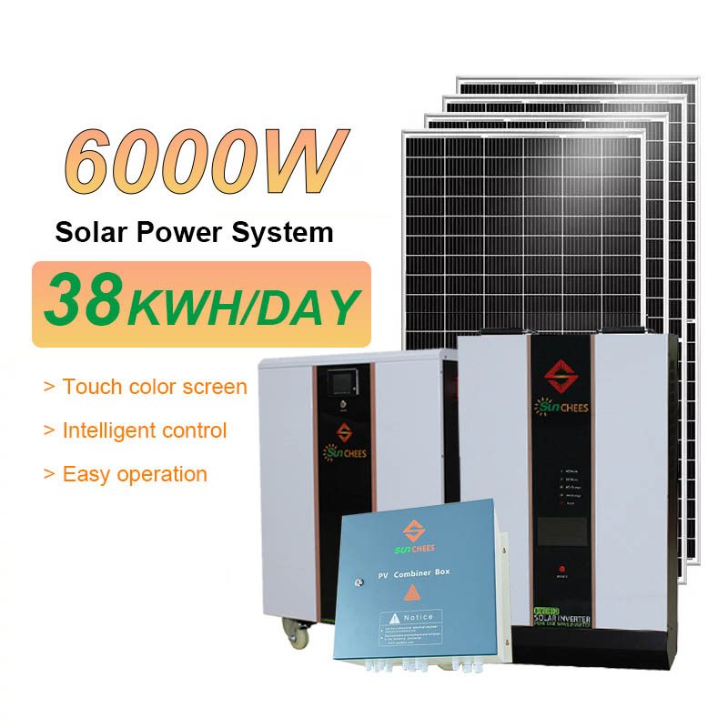 6kw solar system with lithium battery