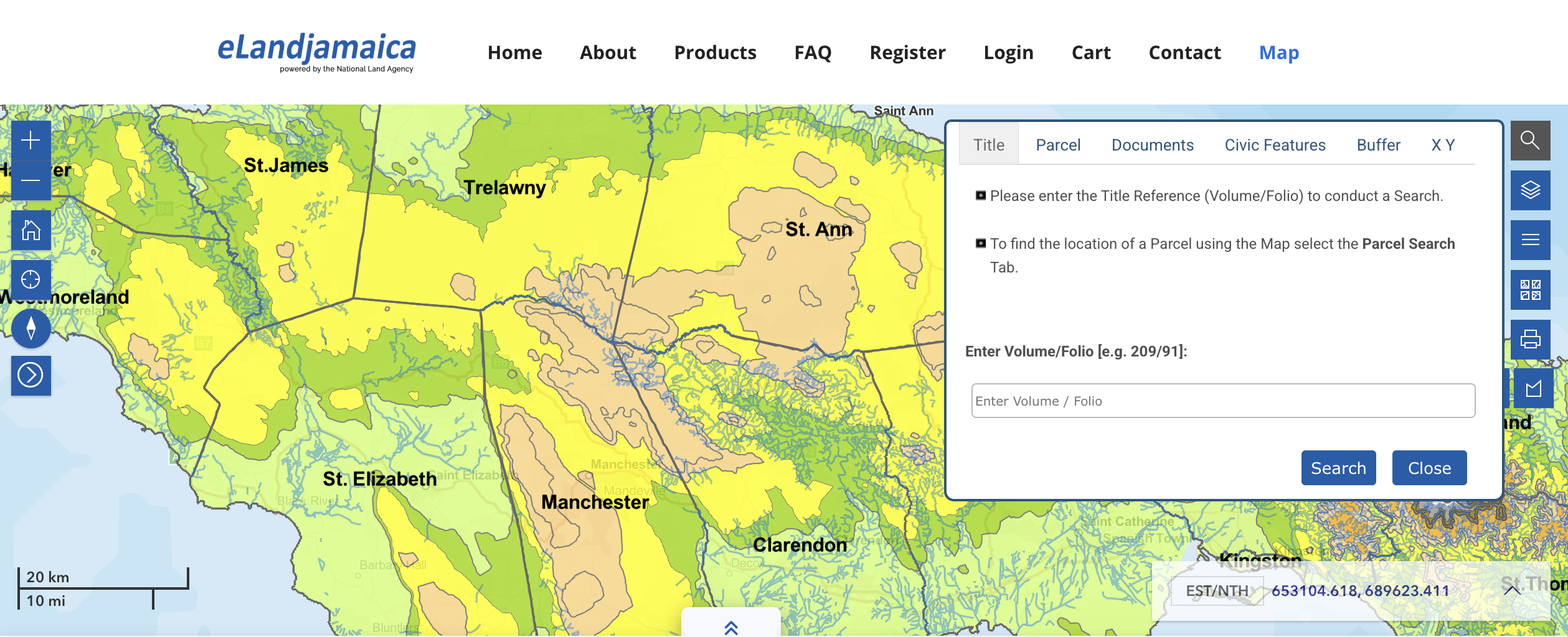 Use the Property Search or Map Search on NLA’s website with the volume & folio number or owner name.