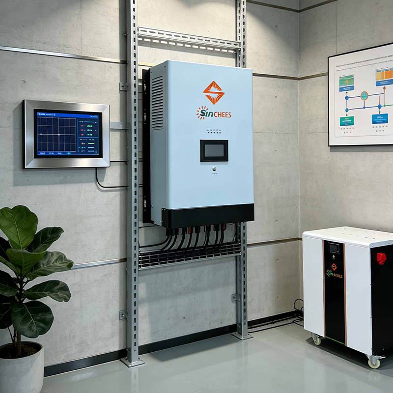 Sunchees 10kW Off-Grid Solar Generator Kit | Solar Farm | Solar Plant | PV System with 9&times;600W Panels, 17kWh Battery Storage, MPPT Controller & Inverter | Power for Home, Cabin & Shed