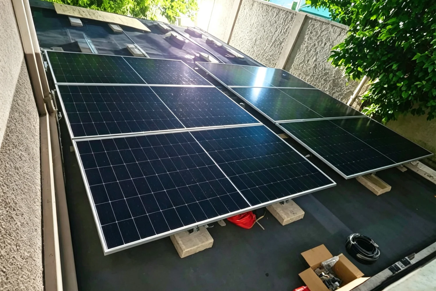 Customer feedback diagram for installing solar panels