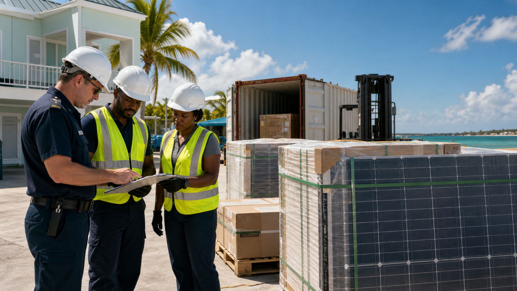 How to Ship a 15kW Solar System to the Cayman Islands