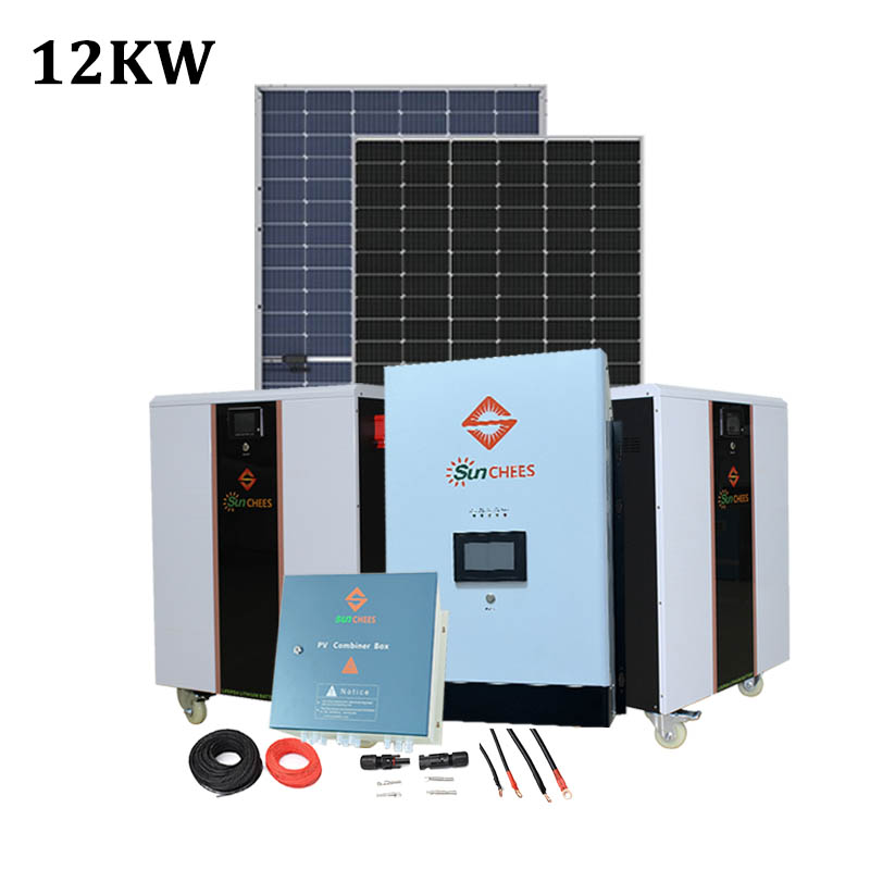 12kW Single-Phase Wall-Mounted Solar System | 36kWh Lithium Battery | Residential & Commercial System