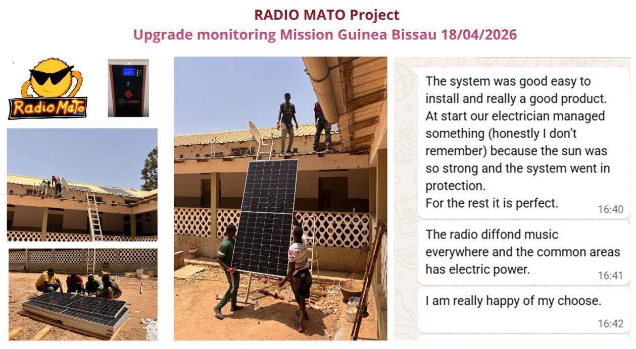 Solar Power for a Mission Radio Station in Guinea-Bissau